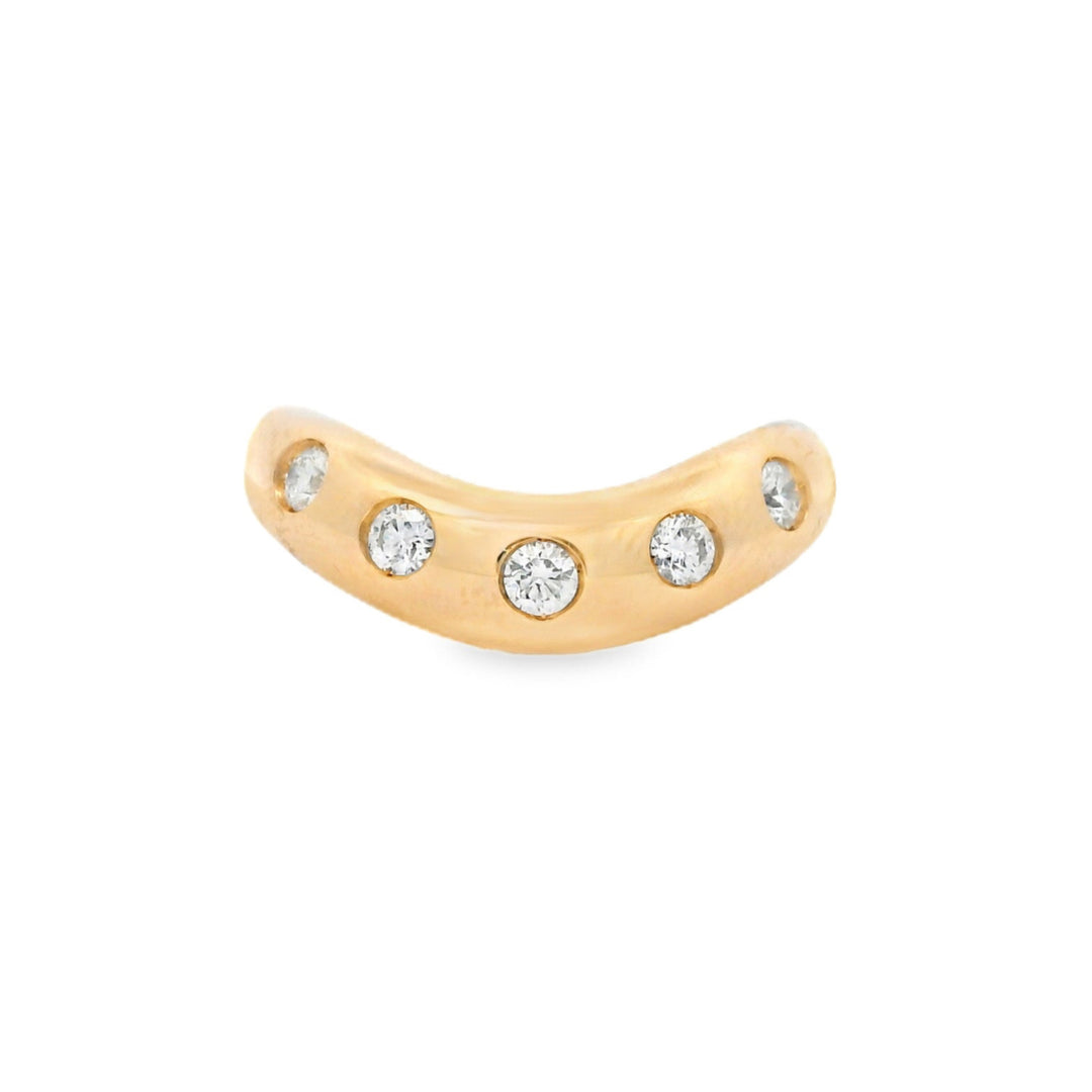 Single Wavy Polkadot Ring
