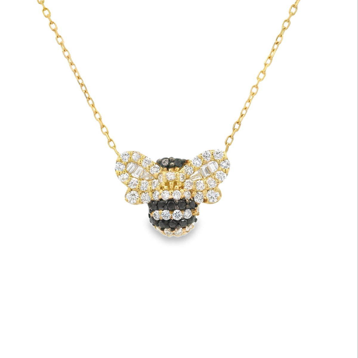 Bee diamond necklace