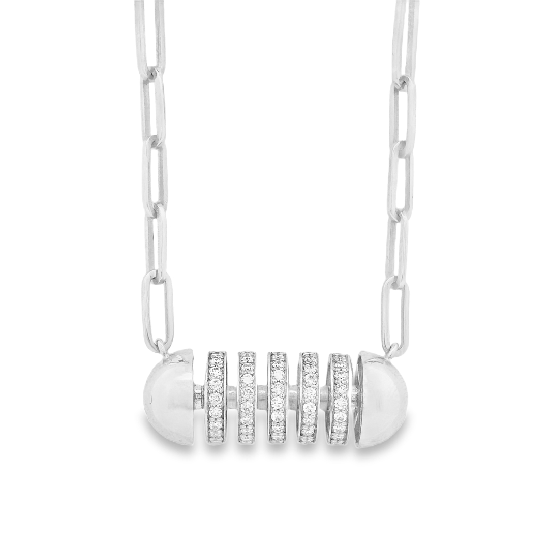 Spinning Capsule Necklace