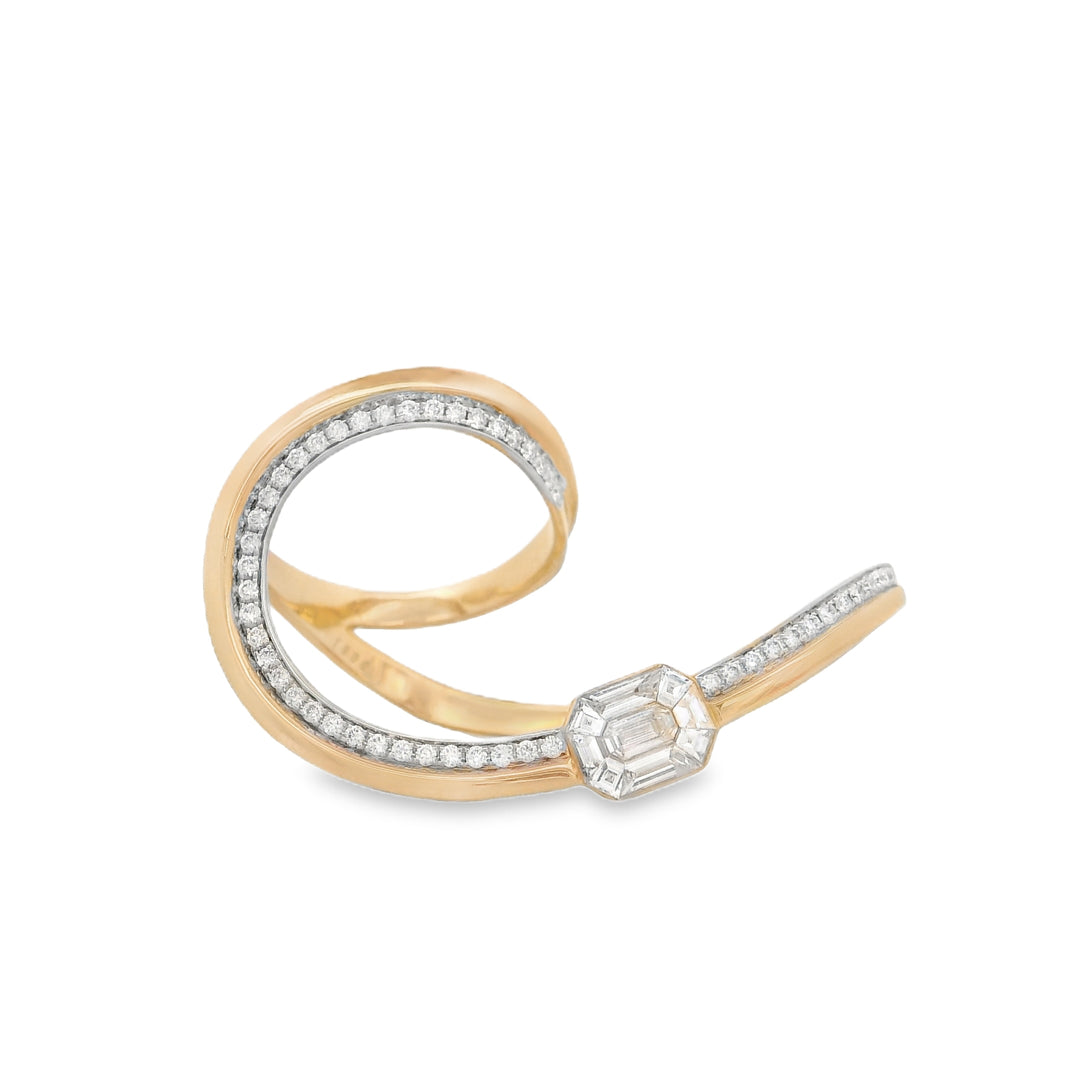 Dual Finger Diamond Ring