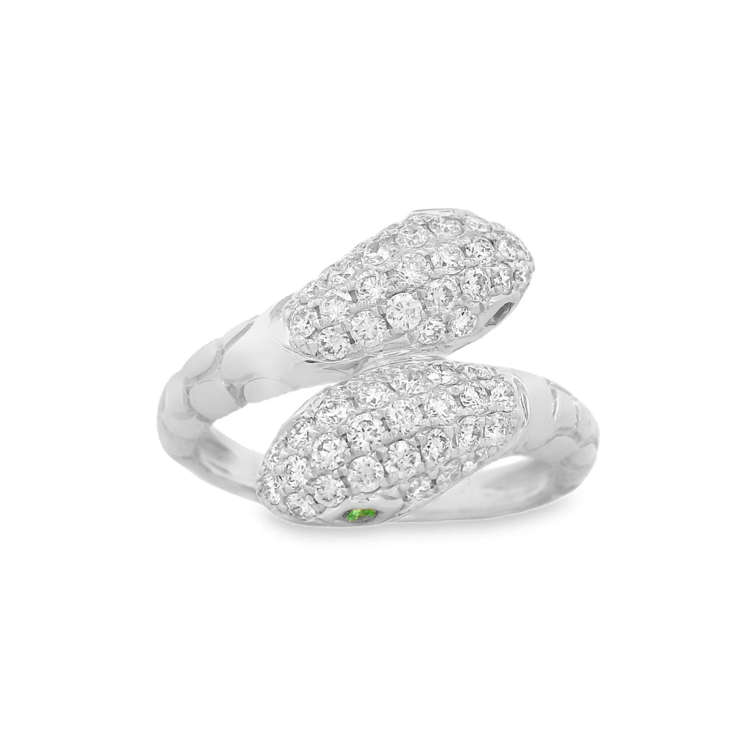 Emerald Eye Snake Ring