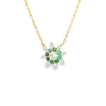 Load image into Gallery viewer, North Star Emerald Necklace
