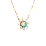 Load image into Gallery viewer, North Star Emerald Necklace
