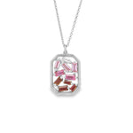 Load image into Gallery viewer, Pink Sapphire Mosaic Necklace
