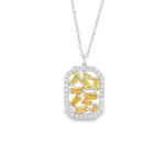 Load image into Gallery viewer, Yellow Sapphire Mosaic Necklace
