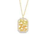 Load image into Gallery viewer, Yellow Sapphire Mosaic Necklace
