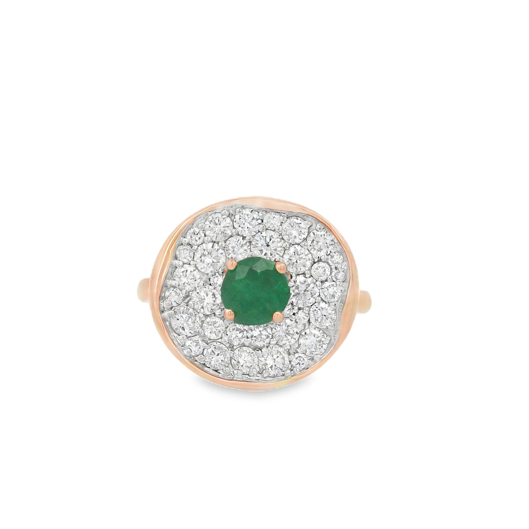 Crimson Ripple Ring