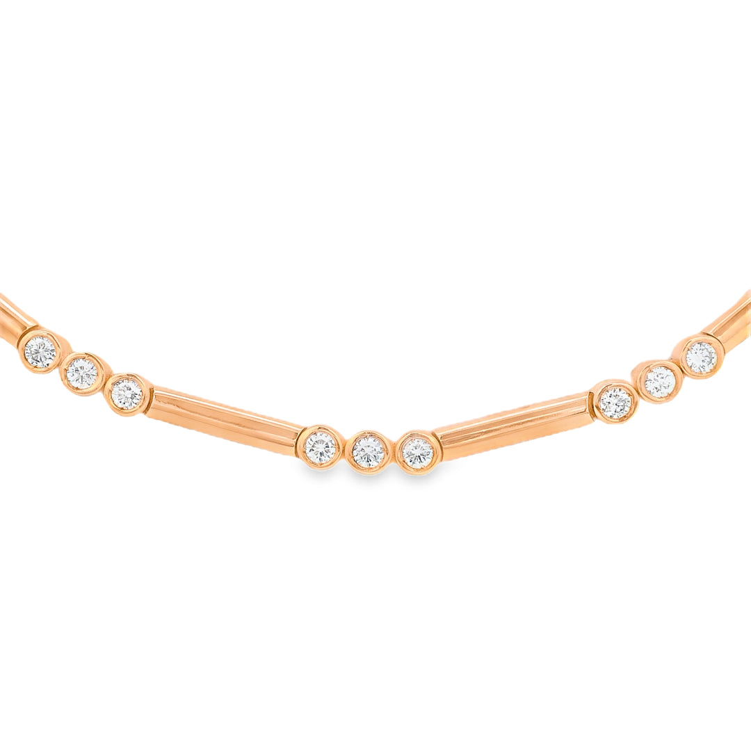 TRI-Rodded Tennis Necklace