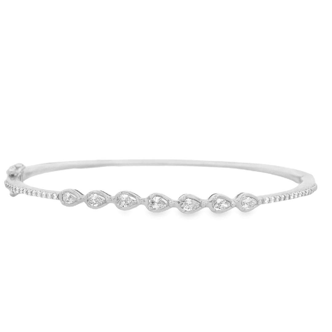 Bezel-Pear Horizon Bracelet