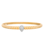 Load image into Gallery viewer, Pear-Diamond Halo Tubogas Bracelet
