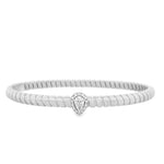 Load image into Gallery viewer, Pear-Diamond Halo Tubogas Bracelet
