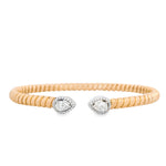 Load image into Gallery viewer, Twin Pear Diamond Bangle
