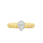 Load image into Gallery viewer, Pear Solitaire Tubogas Ring
