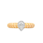 Load image into Gallery viewer, Pear Solitaire Tubogas Ring
