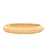 Load image into Gallery viewer, Chunky Ribbed Gold Bracelet
