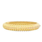 Load image into Gallery viewer, Chunky Ribbed Gold Bracelet

