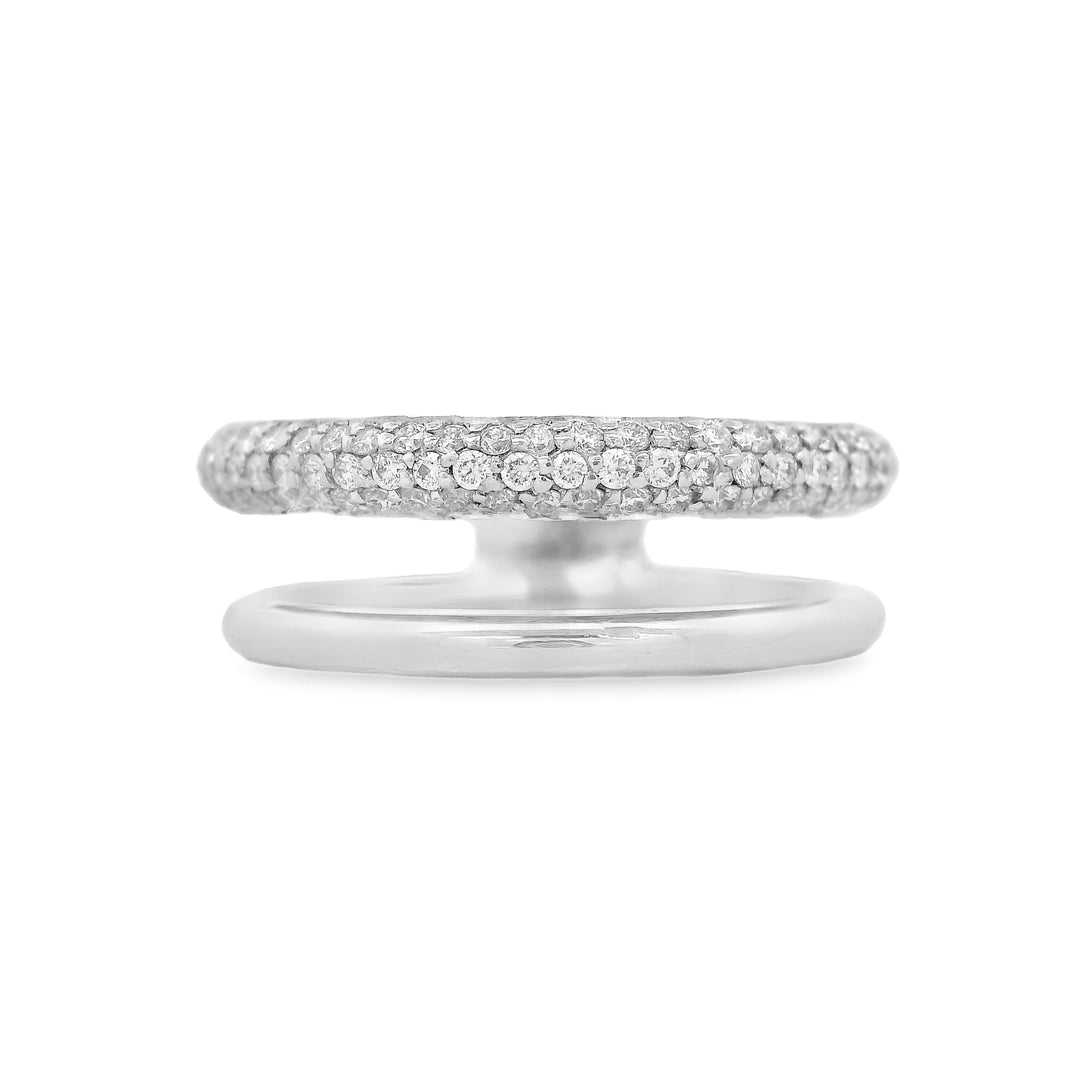 Floating Pavé Ring