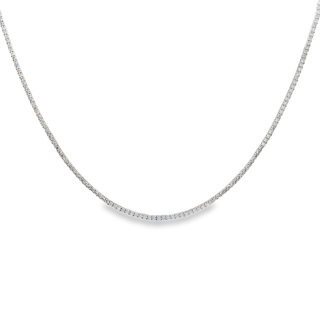 Three-Quarter Tennis Necklace