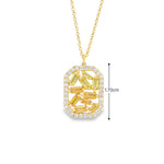 Load image into Gallery viewer, Yellow Sapphire Mosaic Necklace
