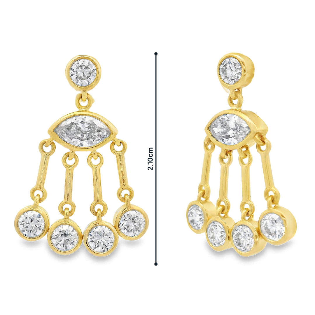 Nomad Diamond Bone Earrings