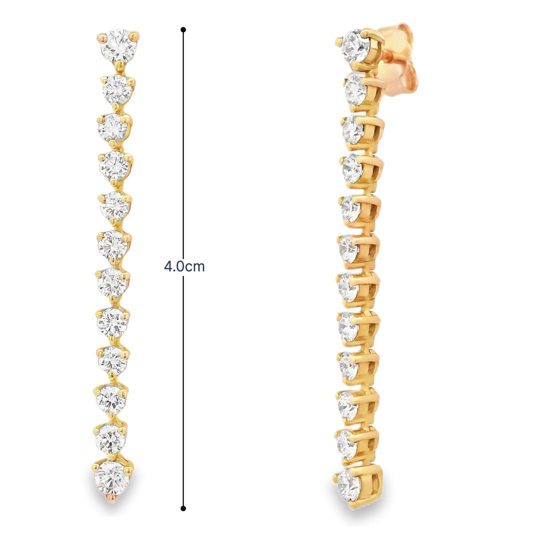 Linked Diamonds Earrings
