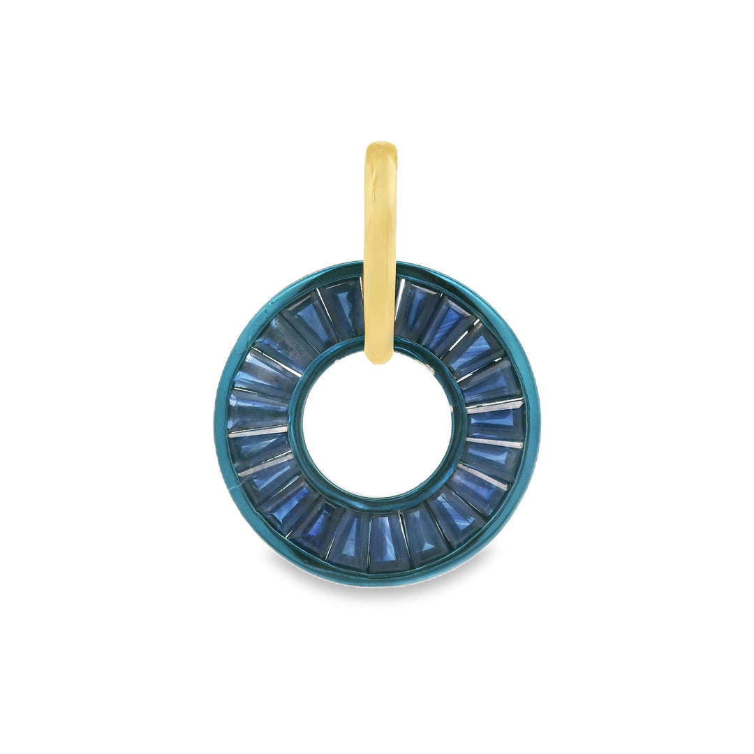 Sapphire Hoop Pendant