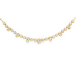 Load image into Gallery viewer, Mixed Cut Bezel Line Necklace
