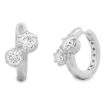 Load image into Gallery viewer, Double Diamond Hoops
