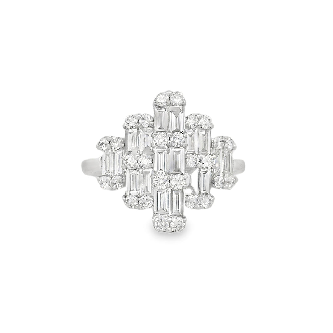 Rhombus Diamond Ring