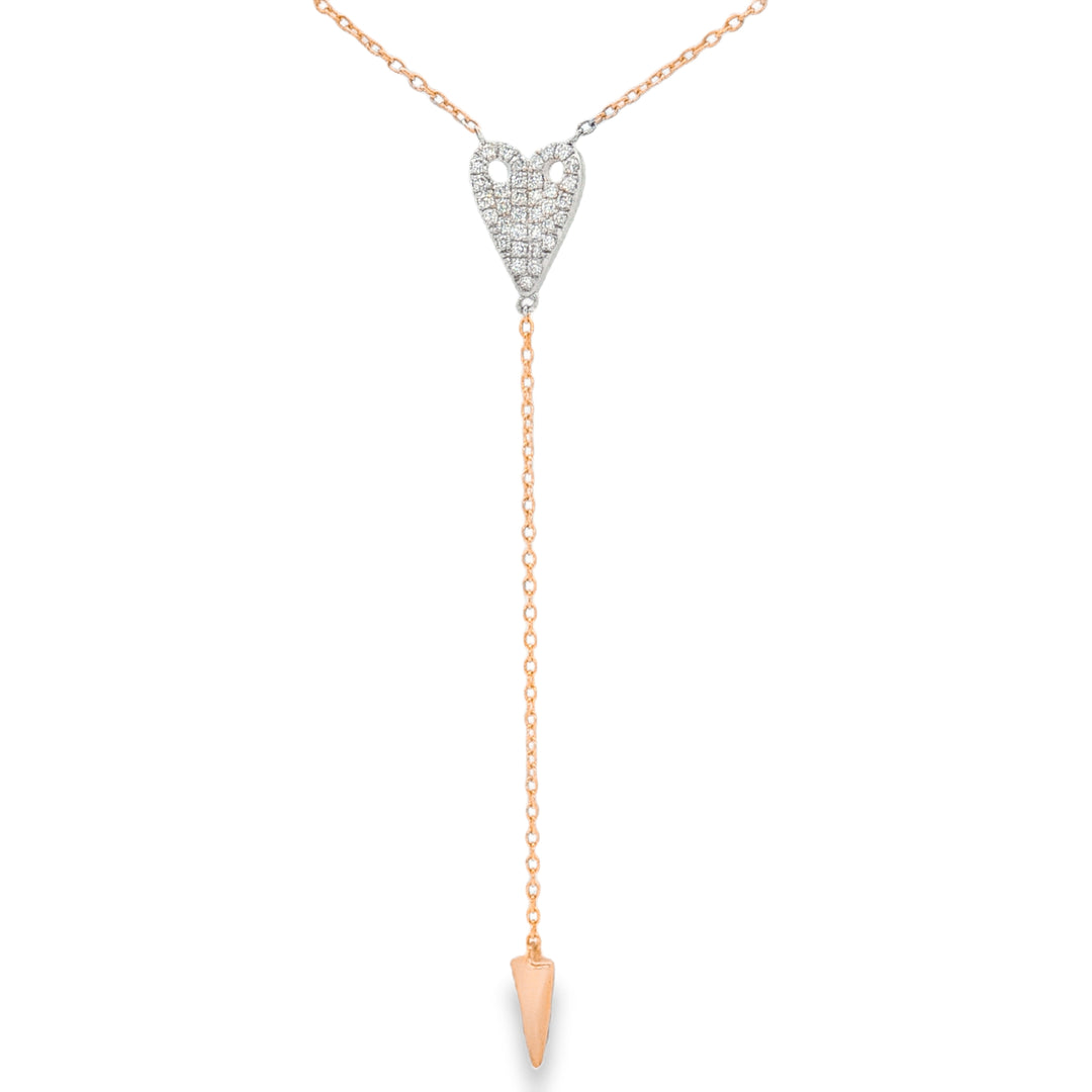 Heartline Lariat Necklace