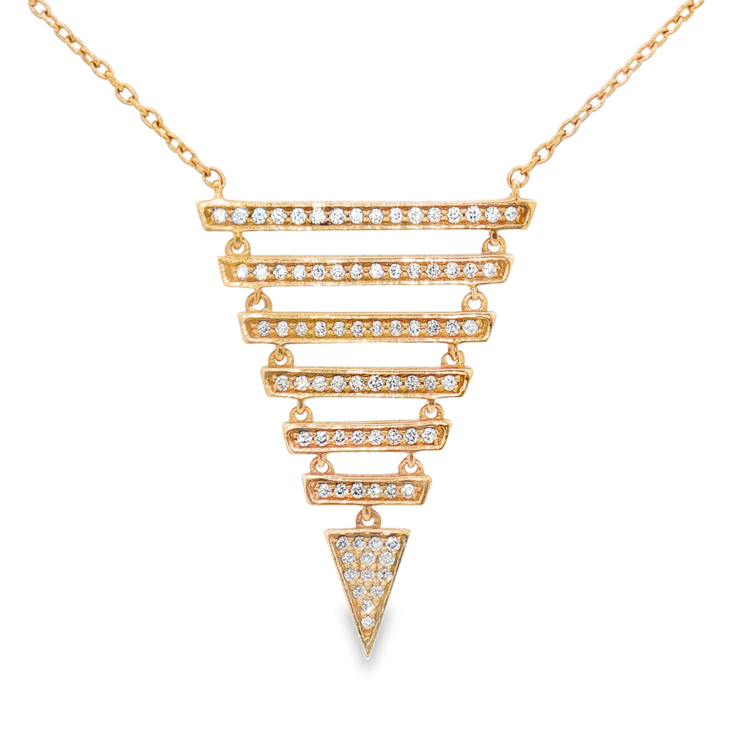 Diamond Pyramid Necklace