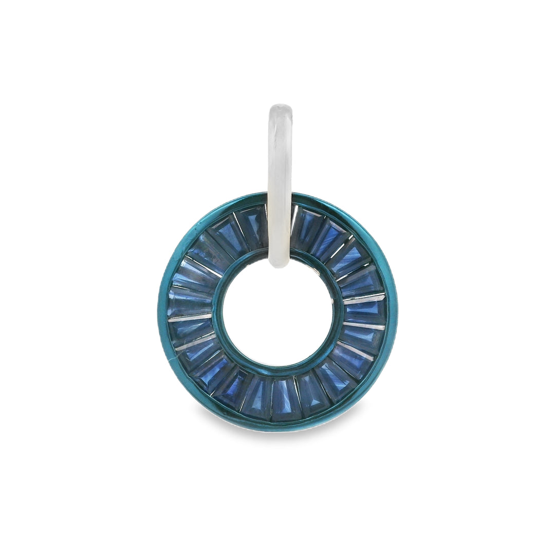 Sapphire Hoop Pendant