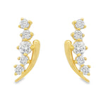 Load image into Gallery viewer, Diamond Sweep Earrings
