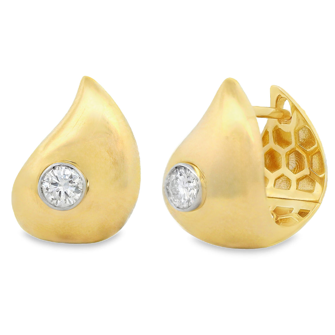 Diamond Flame Earrings