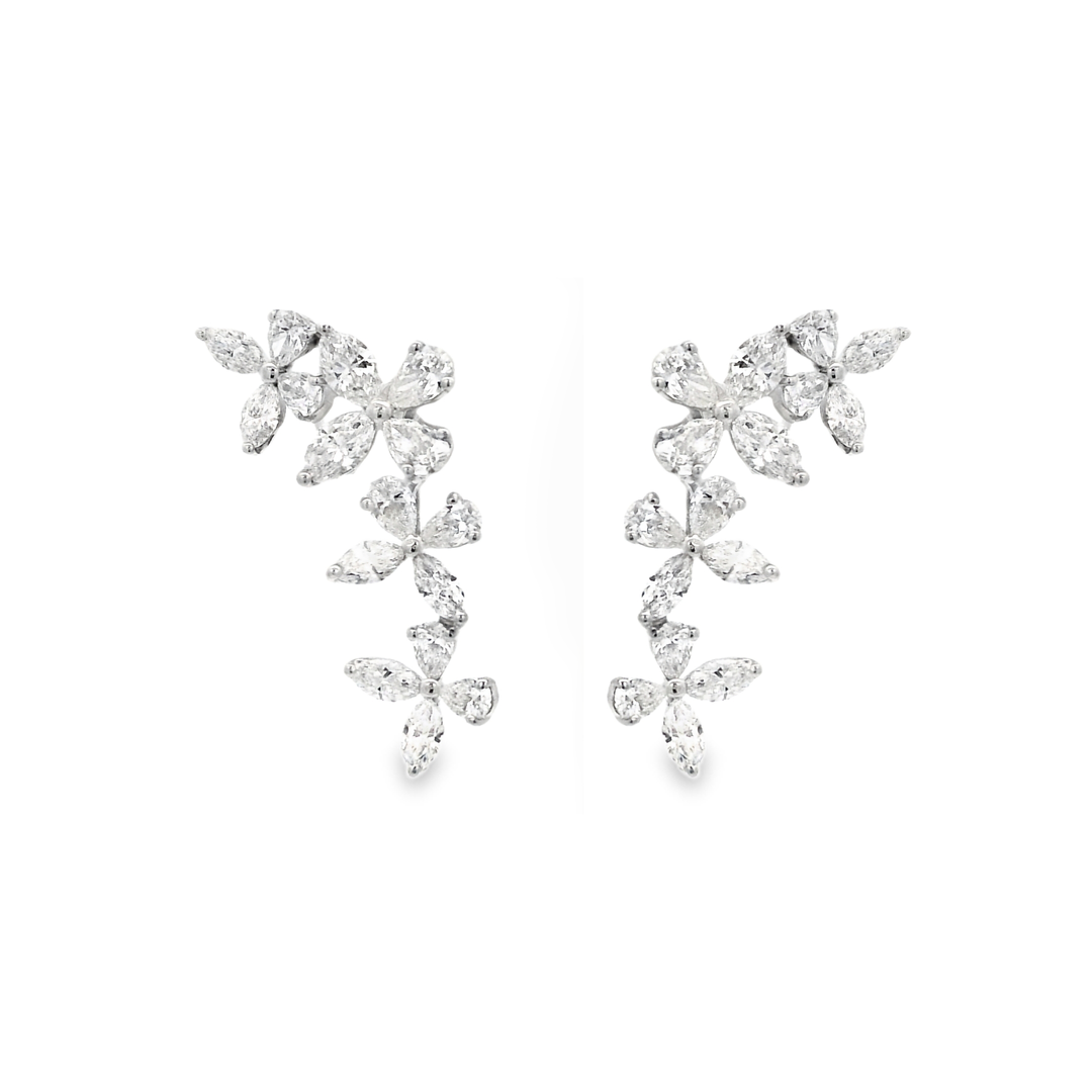 Diamond Vine Earrings