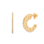 Load image into Gallery viewer, Starlit Curve Hoops
