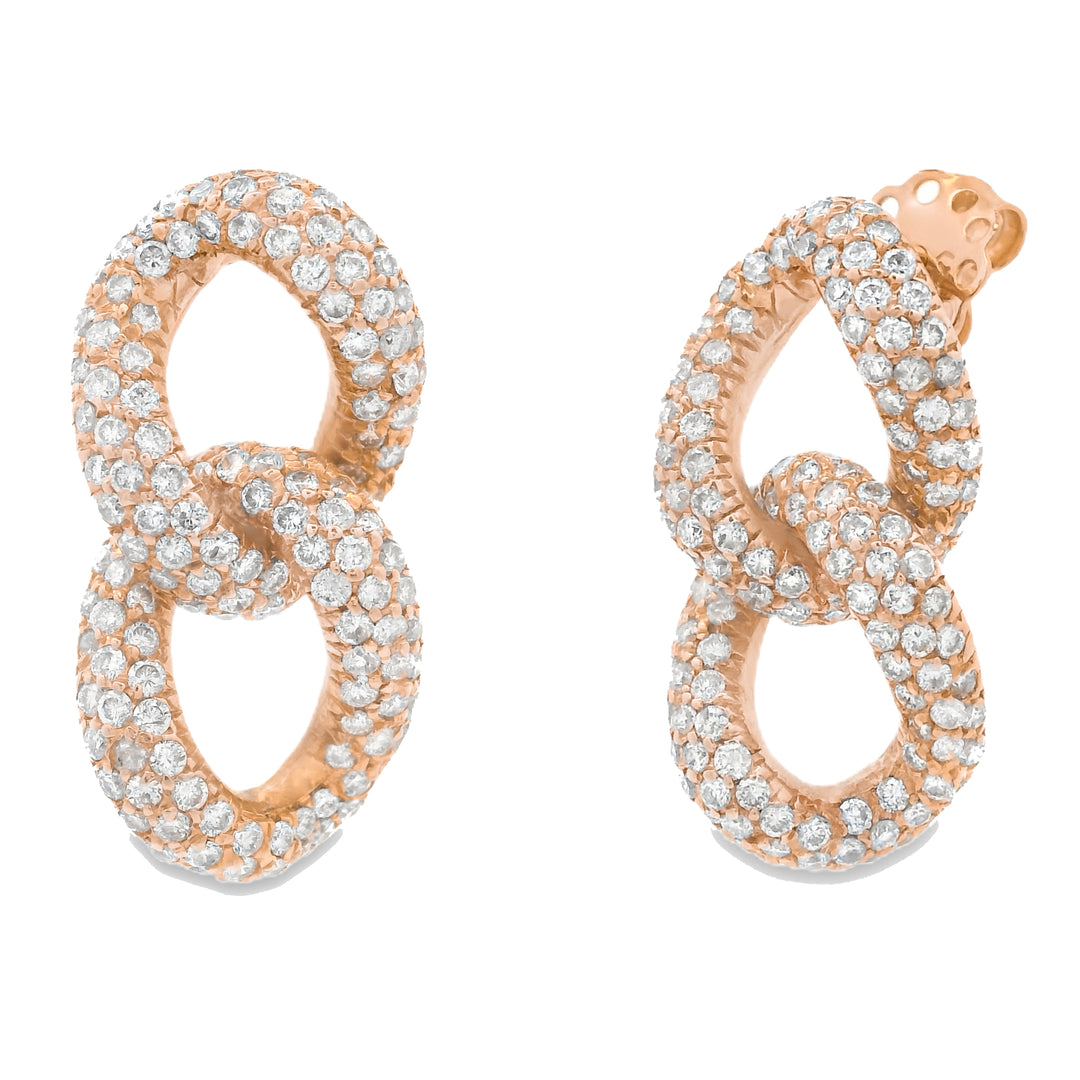 Pavé Curb earrings