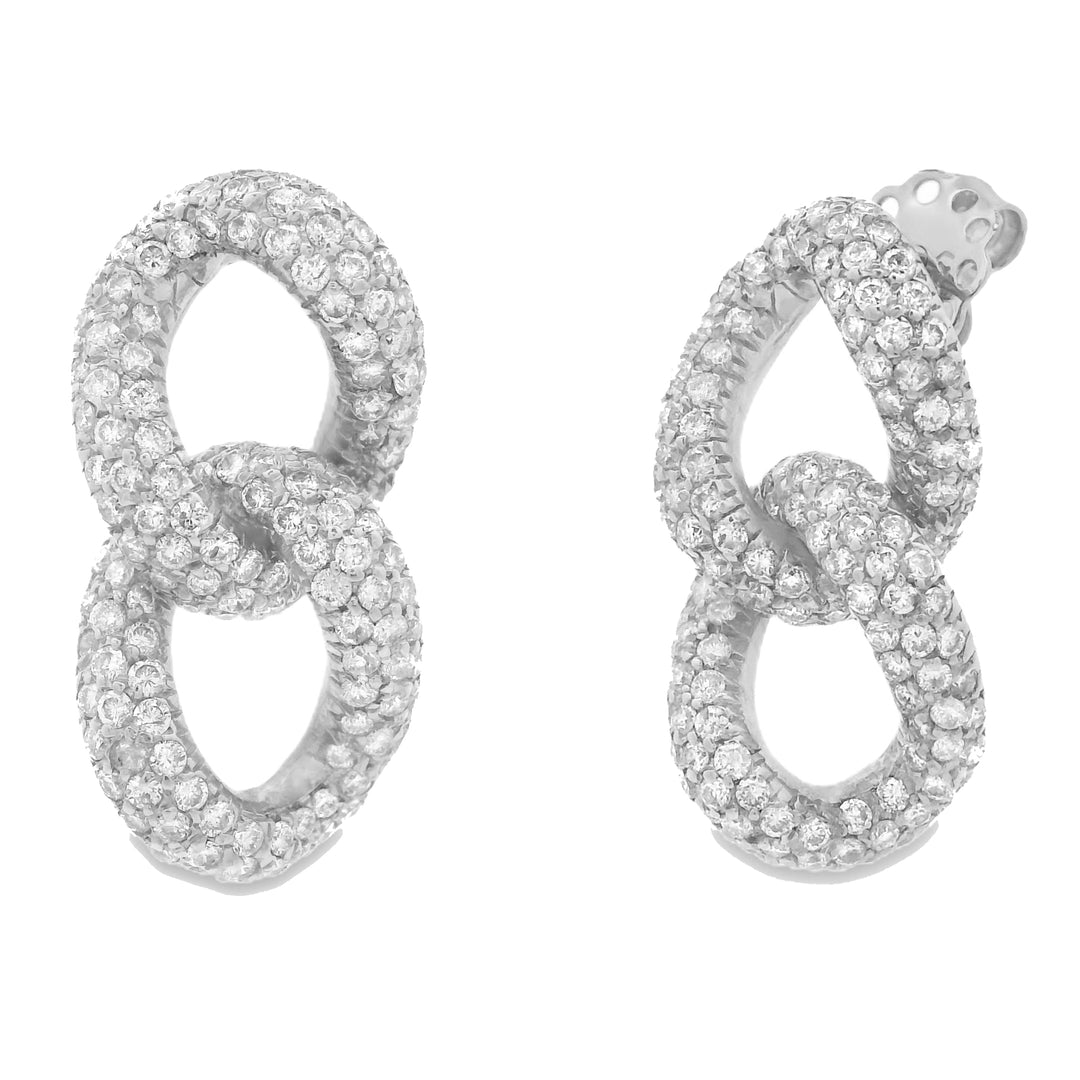 Pavé Curb earrings