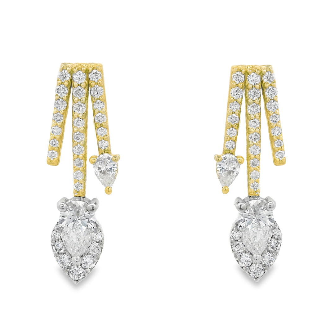 Pear Trajectory Earrings