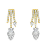 Load image into Gallery viewer, Pear Trajectory Earrings
