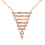 Load image into Gallery viewer, Diamond Pyramid Necklace
