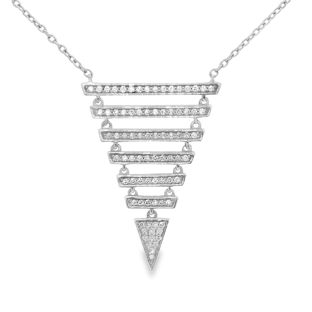 Diamond Pyramid Necklace