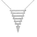 Load image into Gallery viewer, Diamond Pyramid Necklace
