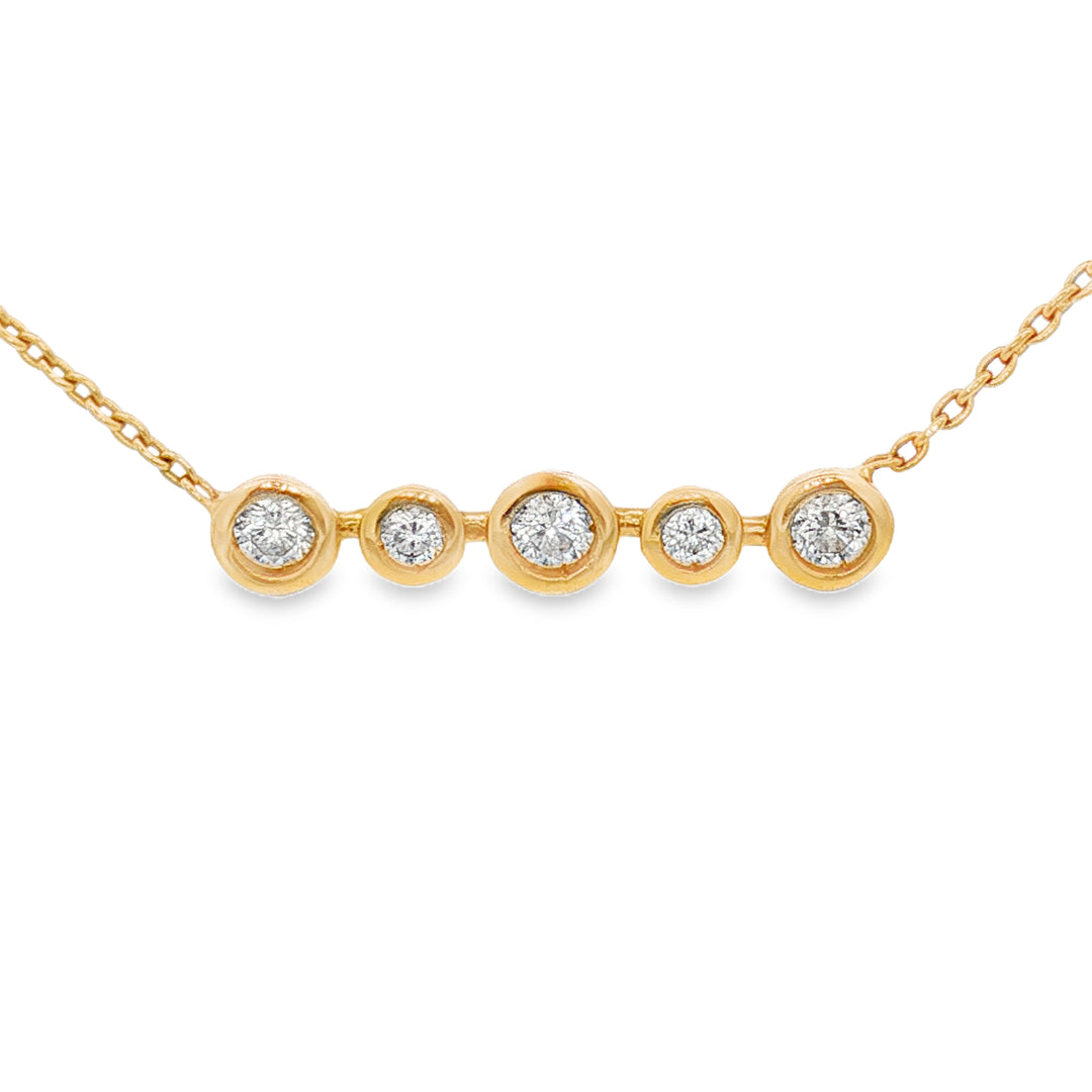 Bezel Row Necklace