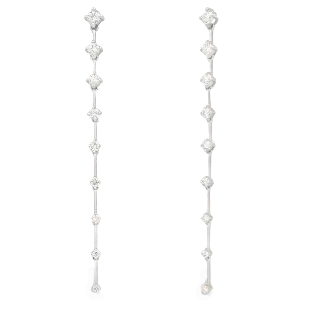 Off-the-Line Diamond Earrings