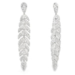 Load image into Gallery viewer, Full-Diamond Feather Stroke Earrings
