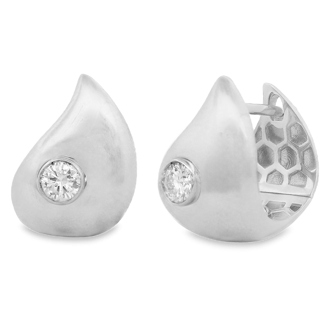 Diamond Flame Earrings