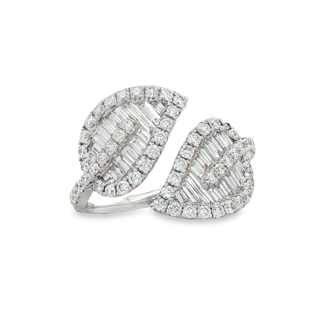 Baguette Leaf Ring