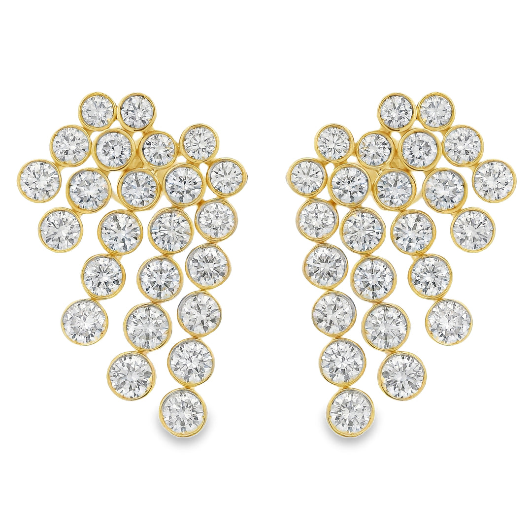 Bezel Cascade Earrings
