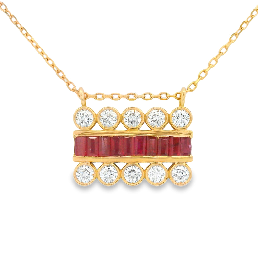 Ruby Rail Necklace